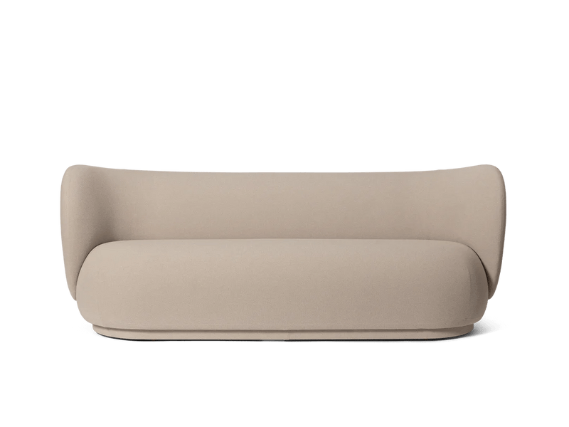 Rico Sofa 3 - Ferm Living Sofas - Bouclé - Sand - HORNE