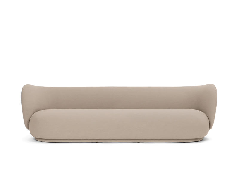 Rico Sofa 4 - Ferm Living Sofas - Bouclé - Off - White - HORNE