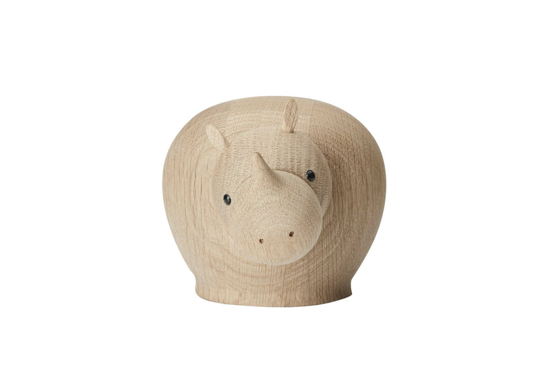 Rina Rhinoceros - Oak - Woud Art + Objects - Mini - HORNE