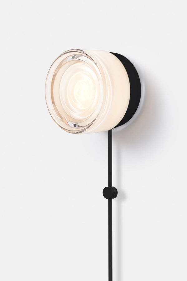 Ripple Corded - Black Anodized - RBW Lighting - White Interior - 2700K (warm white) - Corded Plug - in (Bottom) / 120V Input - HORNE