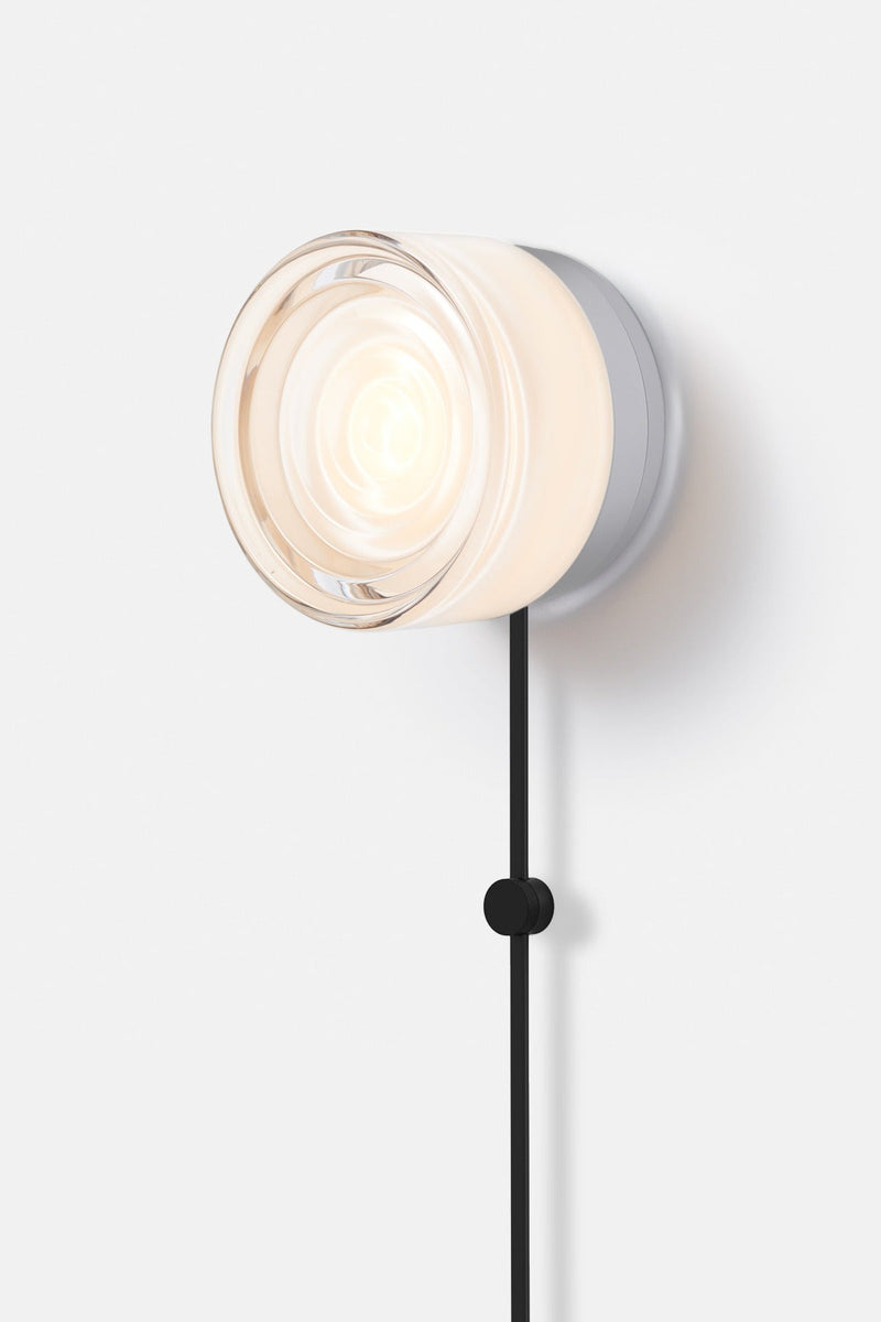 Ripple Corded - Natural Anodized - RBW Lighting - White Interior - 2700K (warm white) - Corded Plug - in (Back) / 120V Input - HORNE