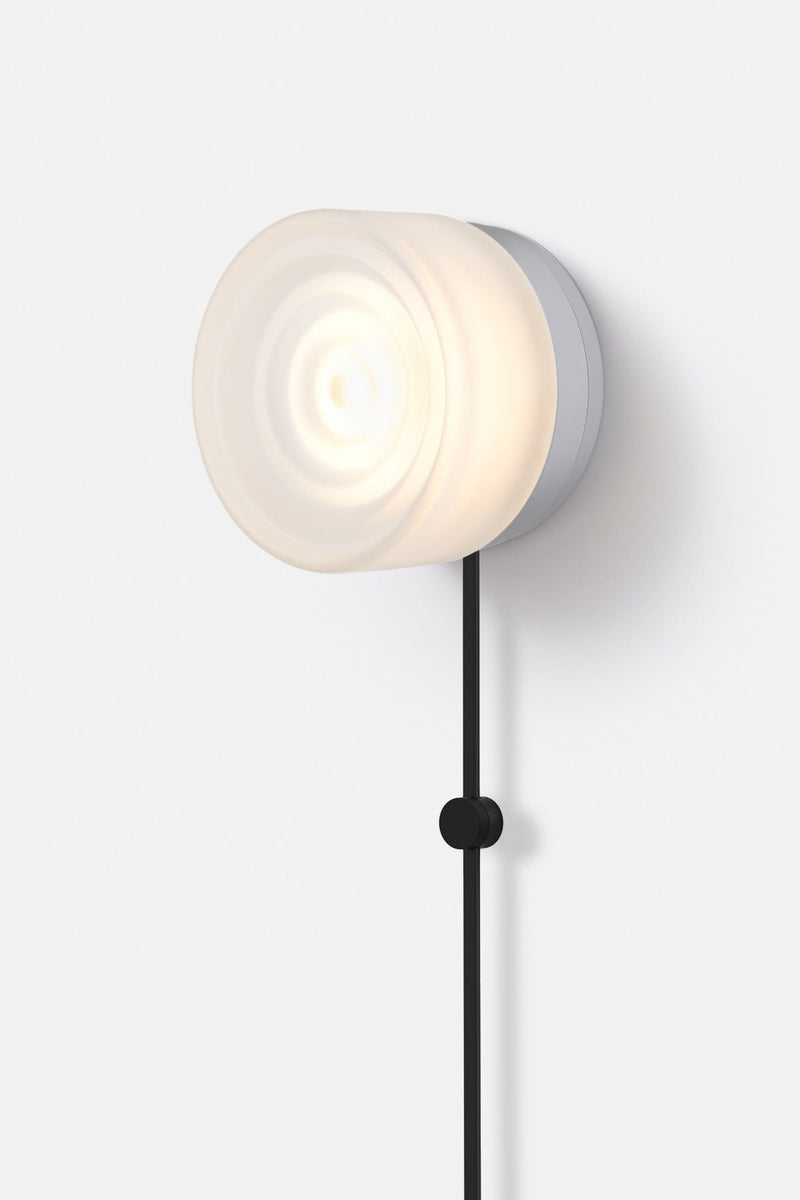 Ripple Corded - Natural Anodized - RBW Lighting - White Interior - 2700K (warm white) - Corded Plug - in (Back) / 120V Input - HORNE