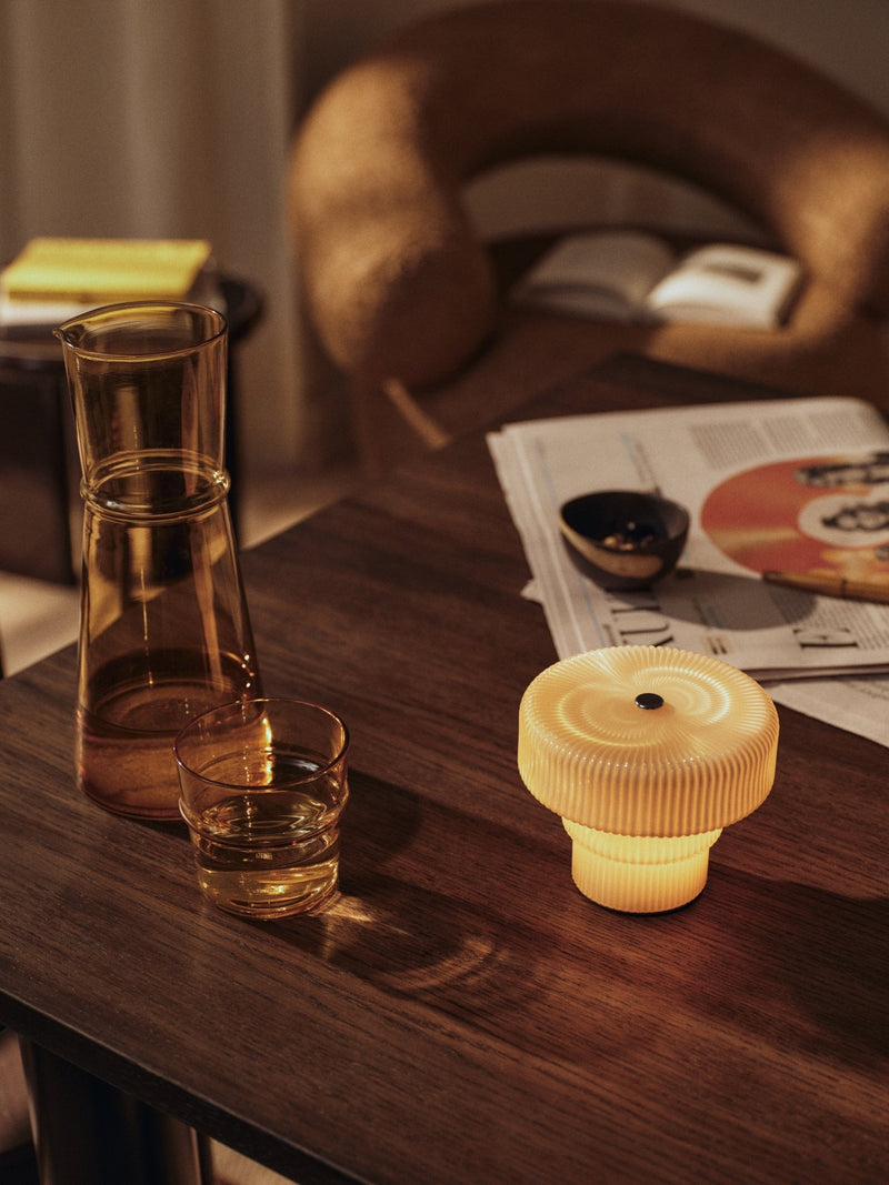 Ripple Portable Lamp - H10 - Ferm Living Table + Task - Oat - HORNE