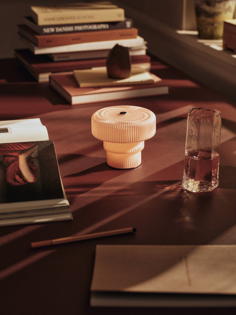 Ripple Portable Lamp - H10 - Ferm Living Table + Task - Oat - HORNE