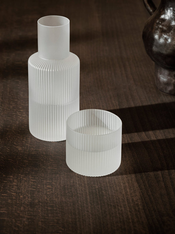 Ripple Small Carafe Set - Frosted
