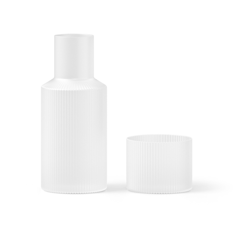 Ripple Small Carafe Set - Frosted