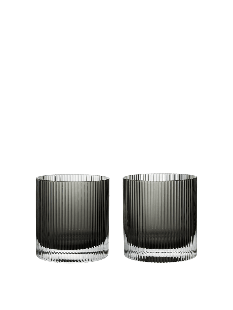 Ripple Tumbler Glasses - Set of 2 - Ferm Living Glassware - HORNE