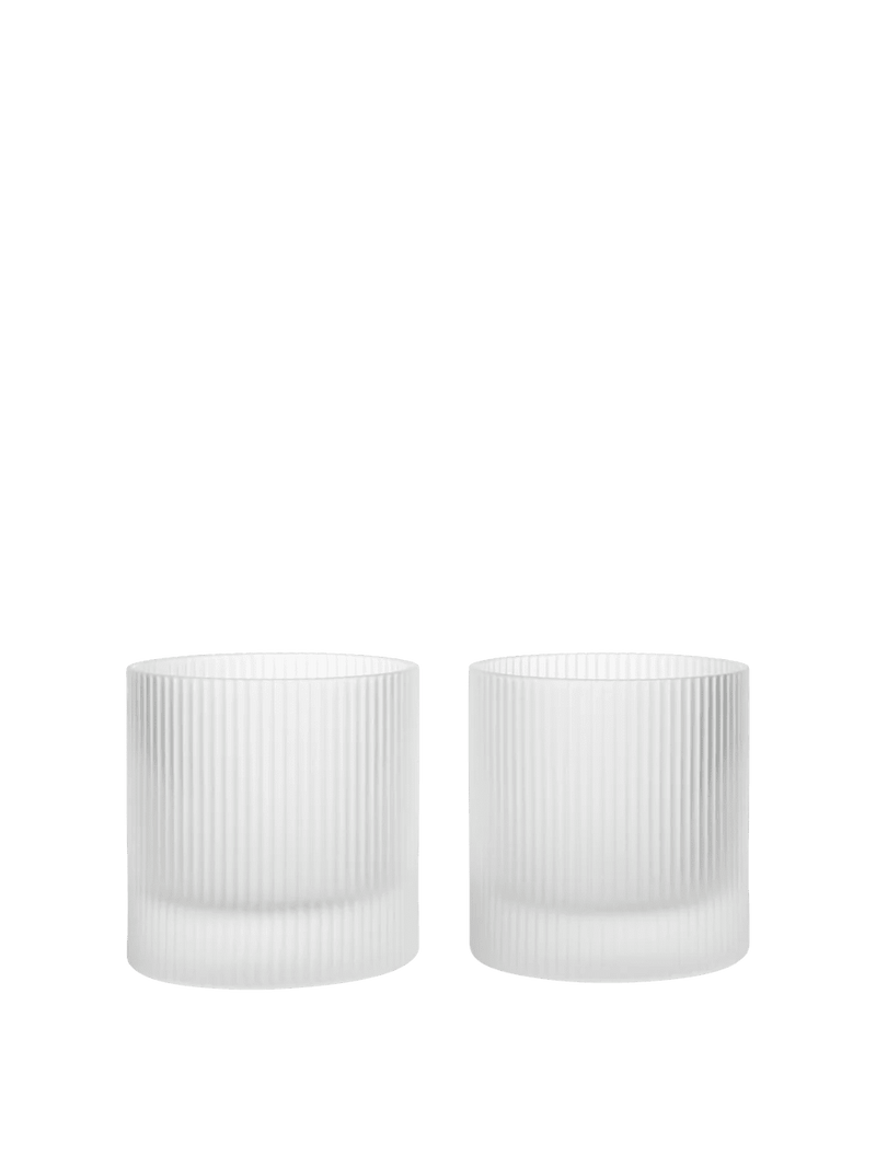 Ripple Tumbler Glasses - Set of 2 - Ferm Living Glassware - HORNE
