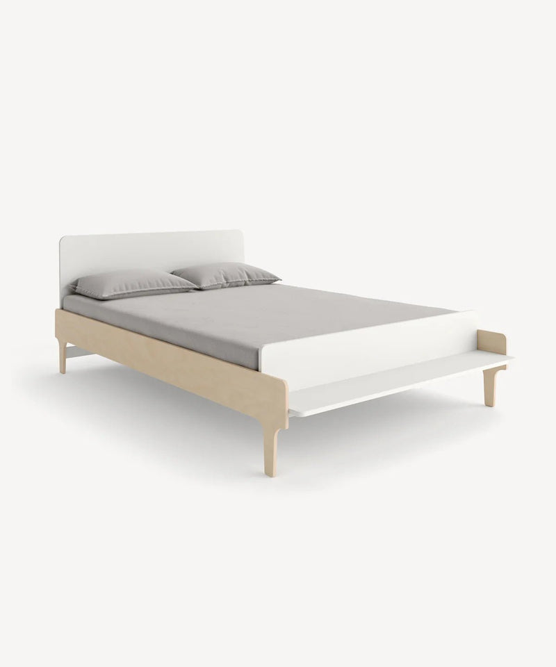River Full Bed - Oeuf Kids + Baby - White/Birch - HORNE