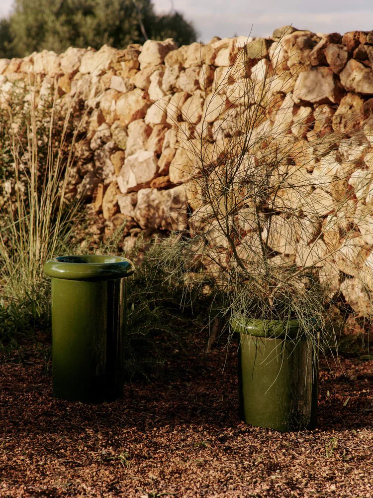 Rollo Pot - Ferm Living Planters - Small - Moss Green - HORNE