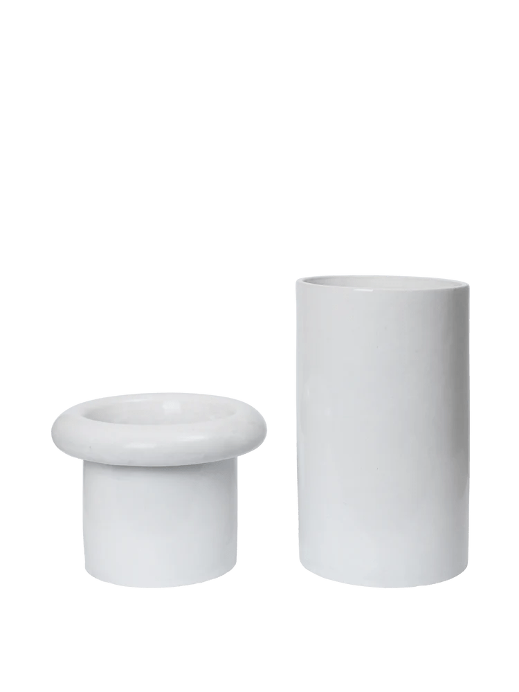 Rollo Pot - Ferm Living Planters - Small - Moss Green - HORNE