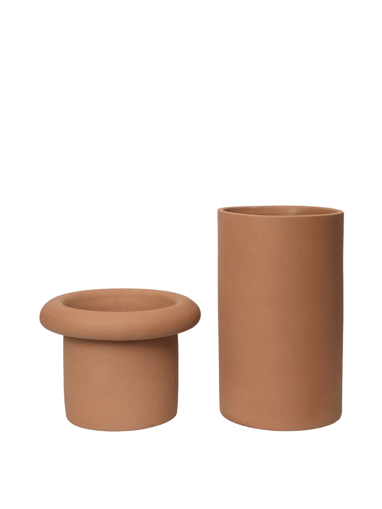 Rollo Pot - Ferm Living Planters - Small - Moss Green - HORNE