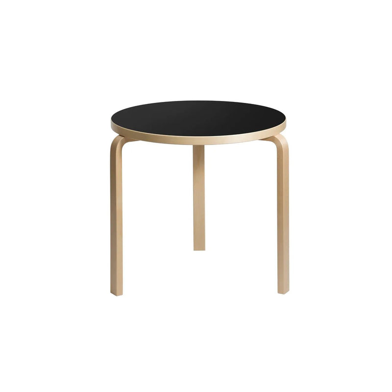 Round Table 90B by Alvar Aalto - Artek Tables + Desks - White Laminate Top - HORNE