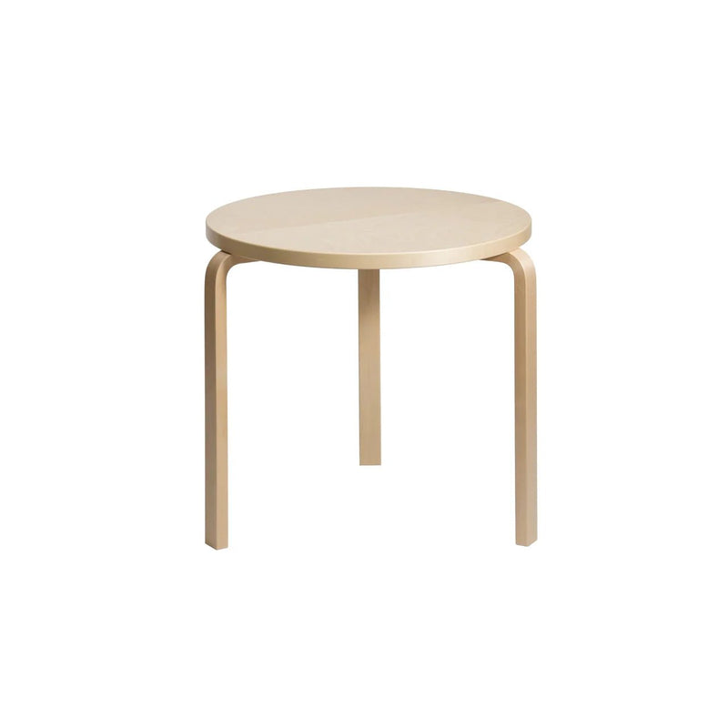 Round Table 90B by Alvar Aalto - Artek Tables + Desks - White Laminate Top - HORNE