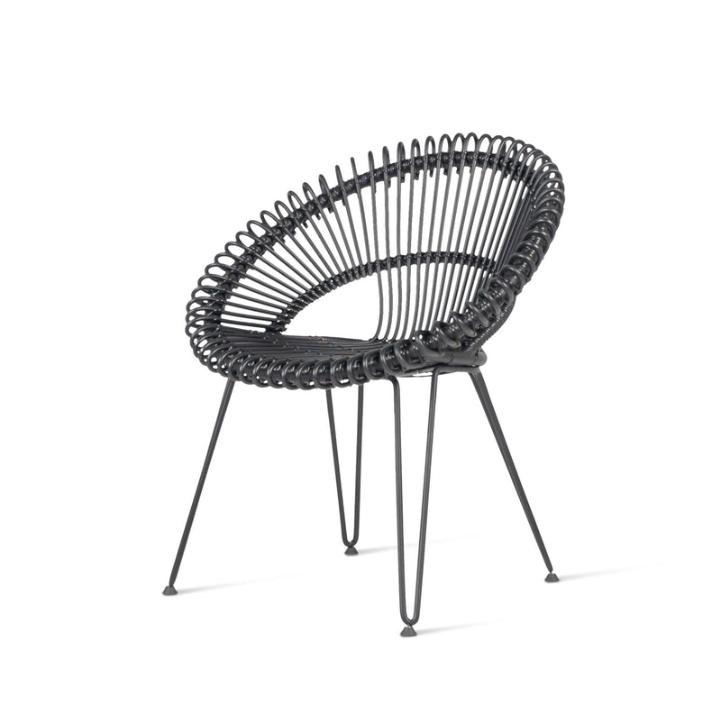 Roxy Dining Chair - Vincent Sheppard Chairs - Black - HORNE