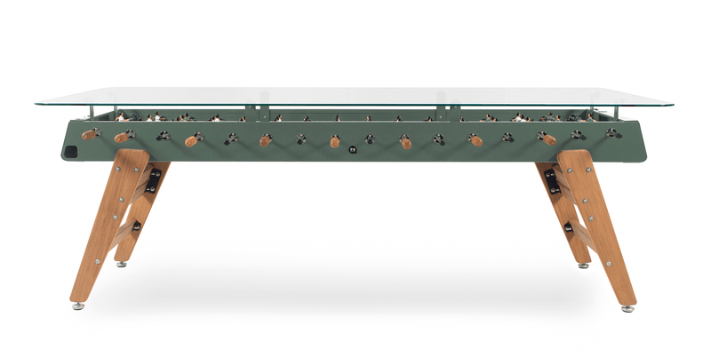 RS MAX RS Barcelona Foosball Table and Dining Table - Green - HORNE