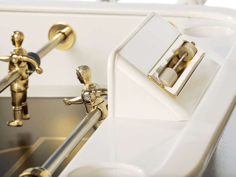 RS2 Gold RS Barcelona Foosball Table -White - HORNE