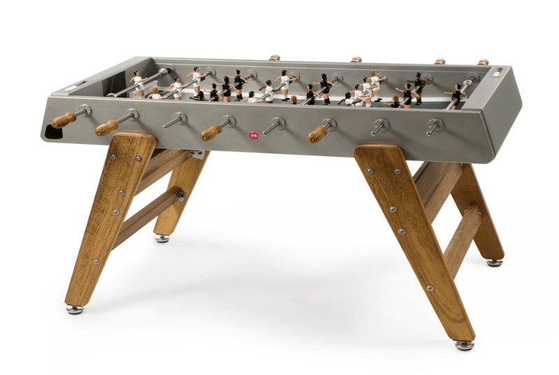 RS3 Indoor Foosball Table - Iroko Wood Legs - Black