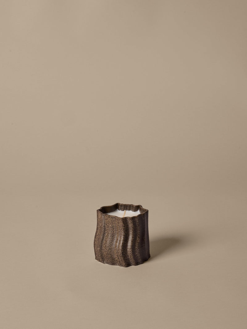 Rylith Scented Candle - H9 - Ferm Living Candle Holders - Dark Brown - HORNE