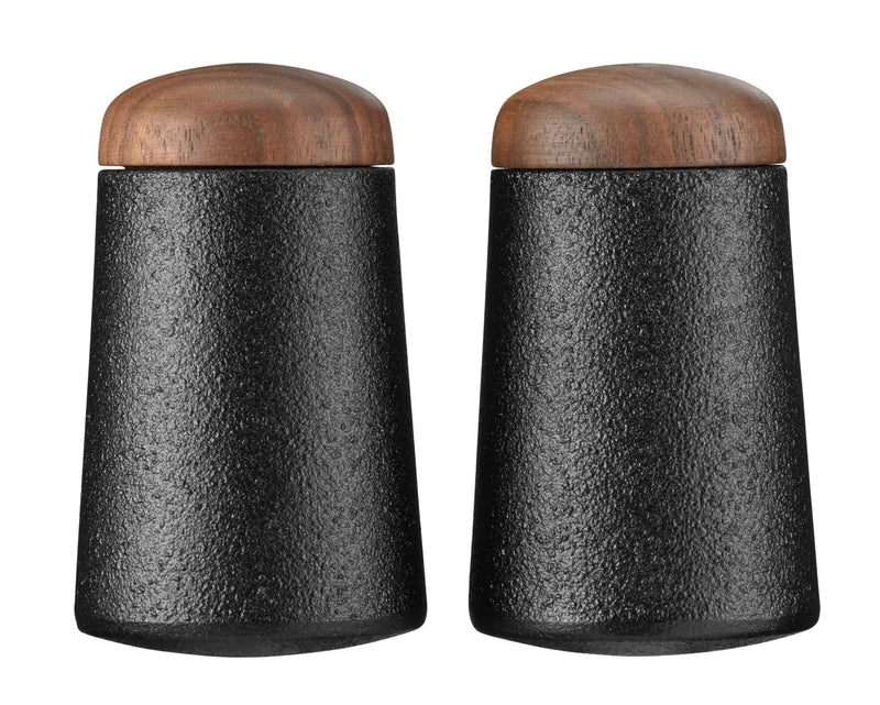 Salt & Pepper Shakers in Cast Iron with Walnut - SKEPPSHULT - Kitchen Tools - HORNE