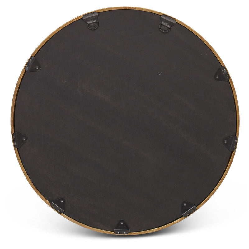Samar Round Mirror - Urbia Mirrors - Antique Brass - 23 - HORNE