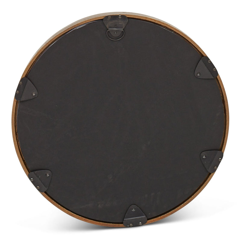 Samar Round Mirror - Urbia Mirrors - Antique Brass - 23 - HORNE