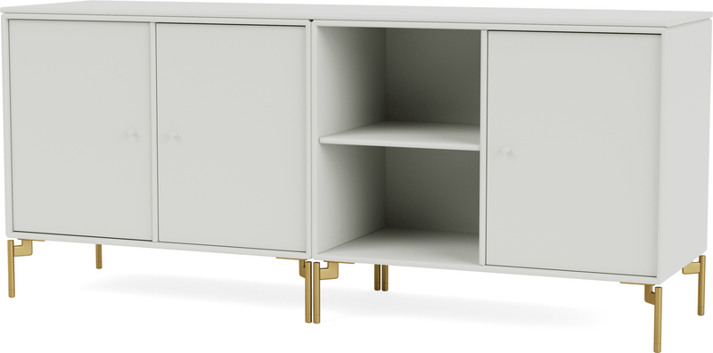 Save Lowboard - With Legs - Montana - Shelving - Anthracite - Matte Chrome - HORNE