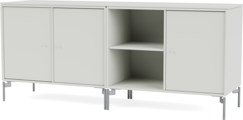 Save Lowboard - With Legs - Montana - Shelving - Anthracite - Matte Chrome - HORNE