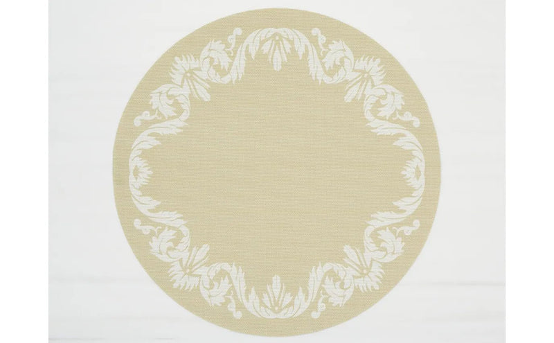 Scroll Round Placemat - Set of 4 - Chilewich - Kitchen + Table Linens - Abalone - HORNE