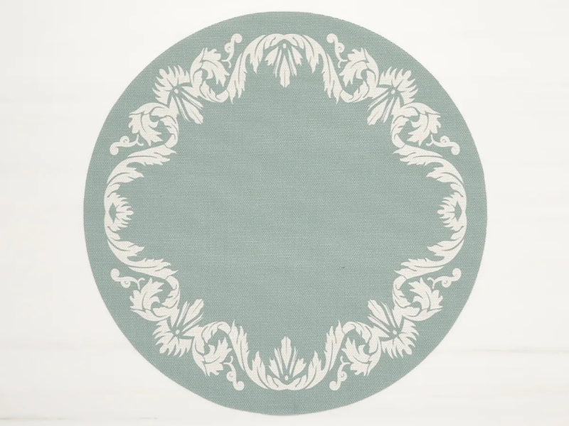 Scroll Round Placemat - Set of 4 - Chilewich - Kitchen + Table Linens - Abalone - HORNE