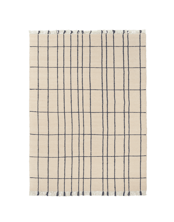 Sen Rug - 140 x 200 - Ferm Living Rugs - Parchment/Chestnut - HORNE