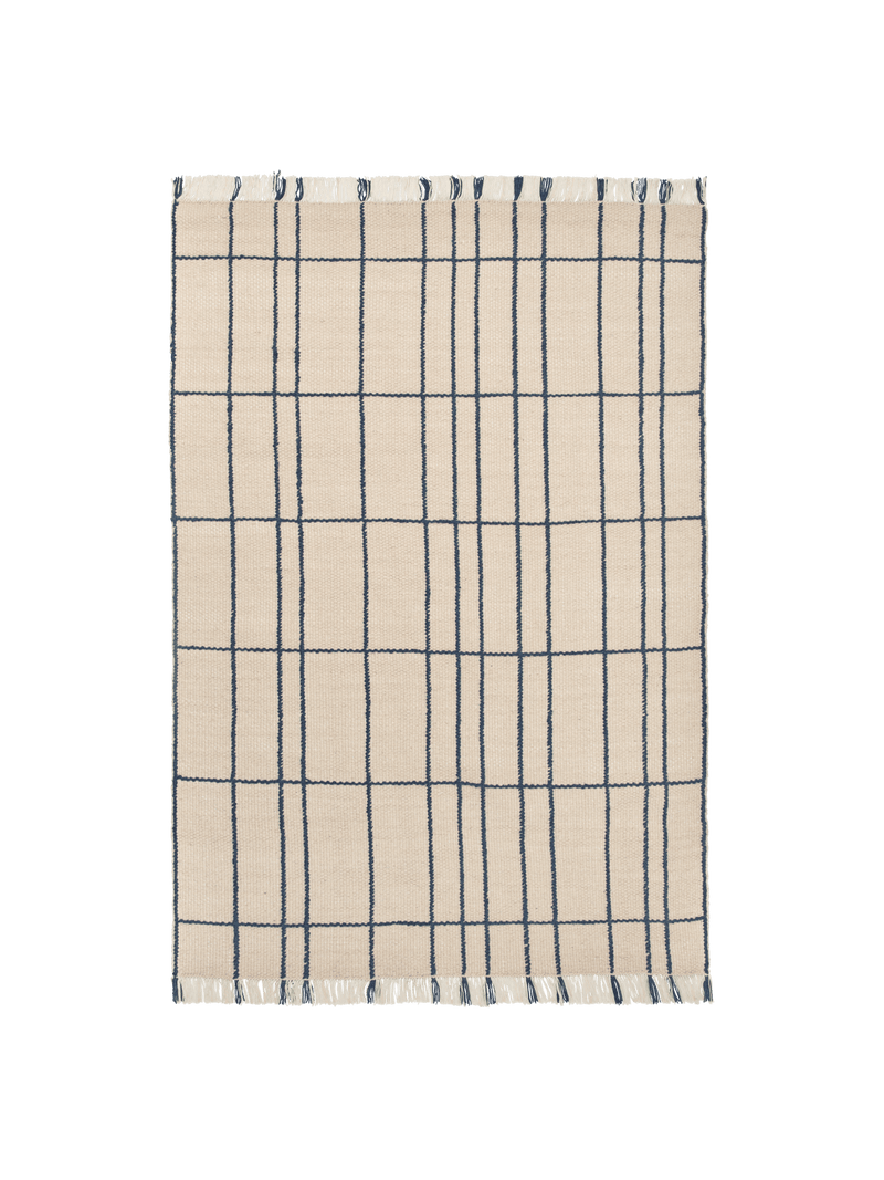 Sen Rug - 170 x 240 - Ferm Living Rugs - Parchment/Chestnut - HORNE