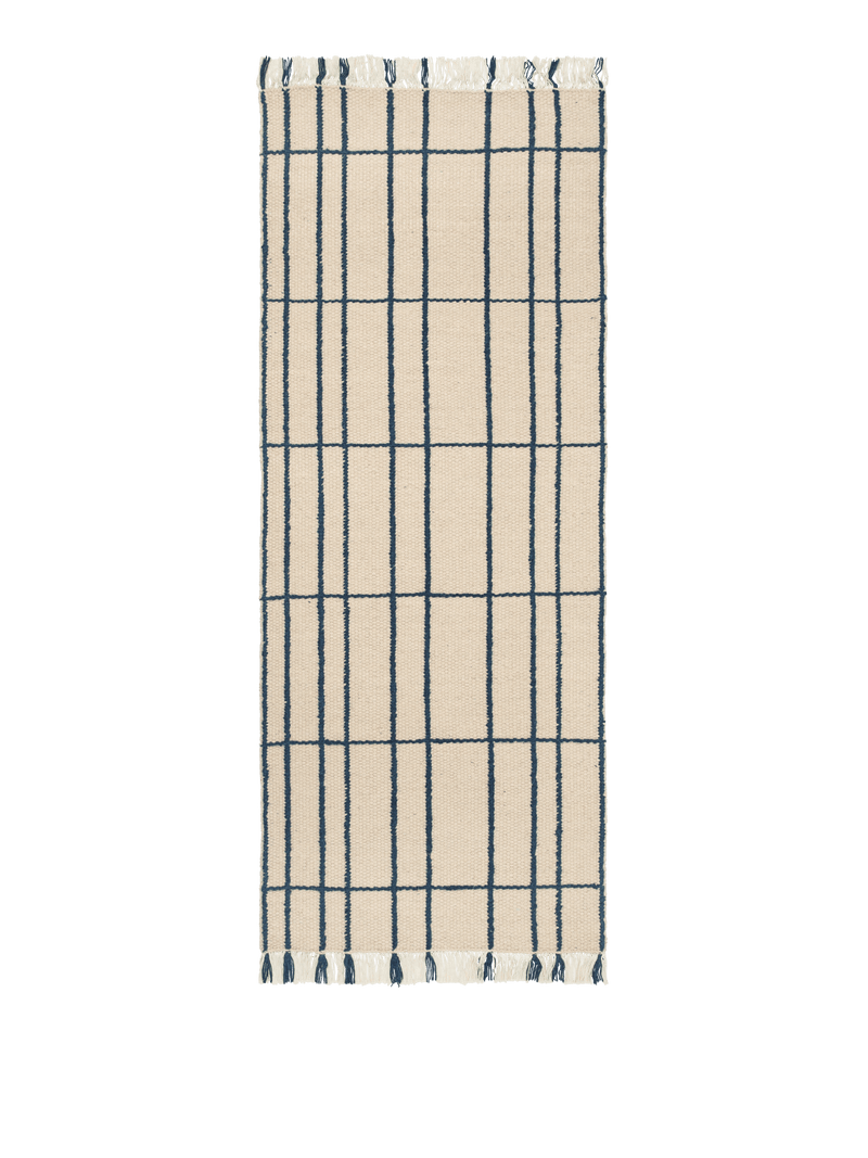 Sen Runner - 80 x 200 - Ferm Living Rugs - Parchment/Chestnut - HORNE