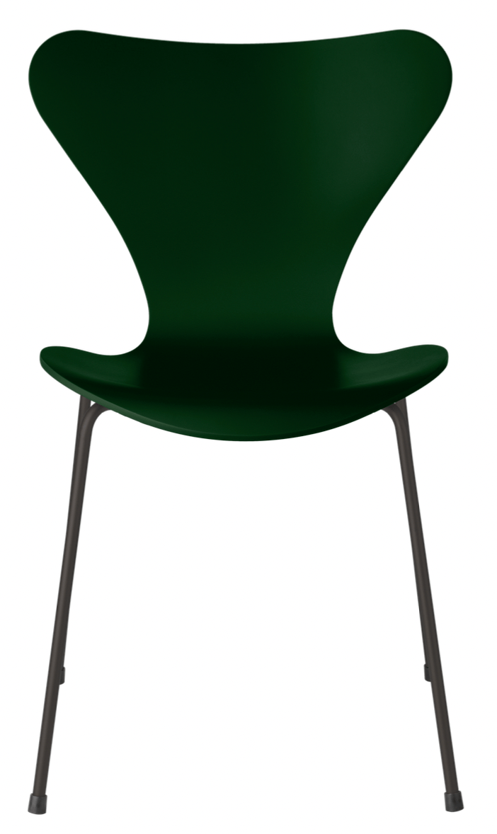 Series 7 Chair - Lacquered - Fritz Hansen - Chairs - Black - Chromed Steel - HORNE