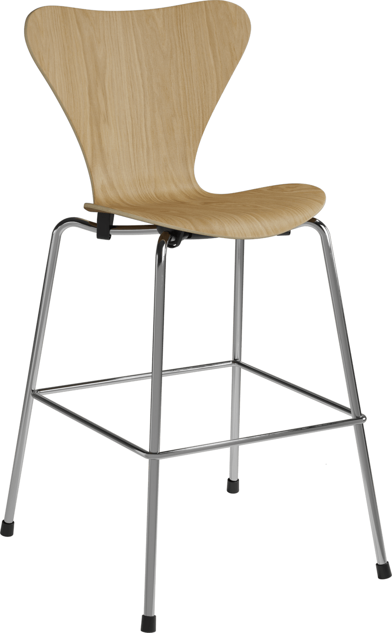 Series 7™ Junior Chair - Fritz Hansen Chairs - Coloured Veneer Ash - Black - HORNE