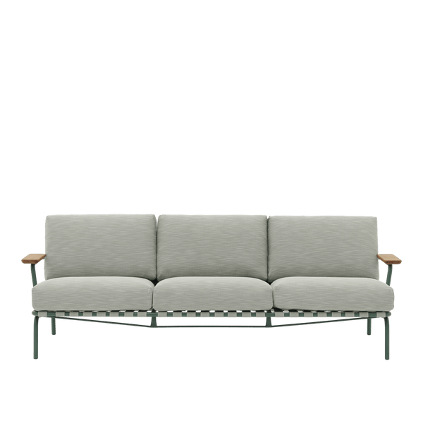 Settle Sofa - 3 - Seater - Muuto Sofas - Ribbed Weave 2/Dark Green - HORNE