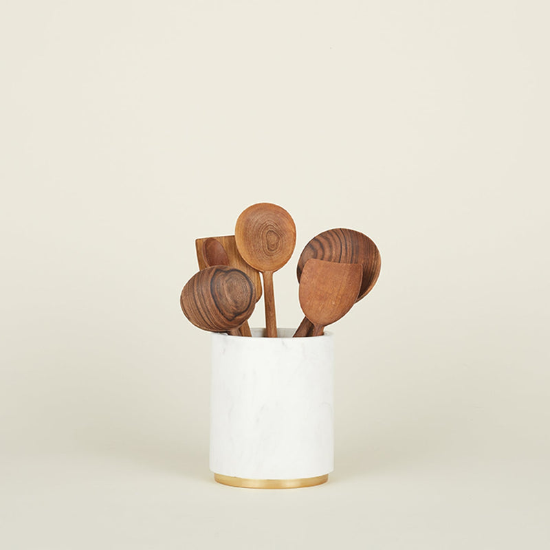 Simple Marble Utility Canister - Hawkins New York - Kitchen Tools - HORNE