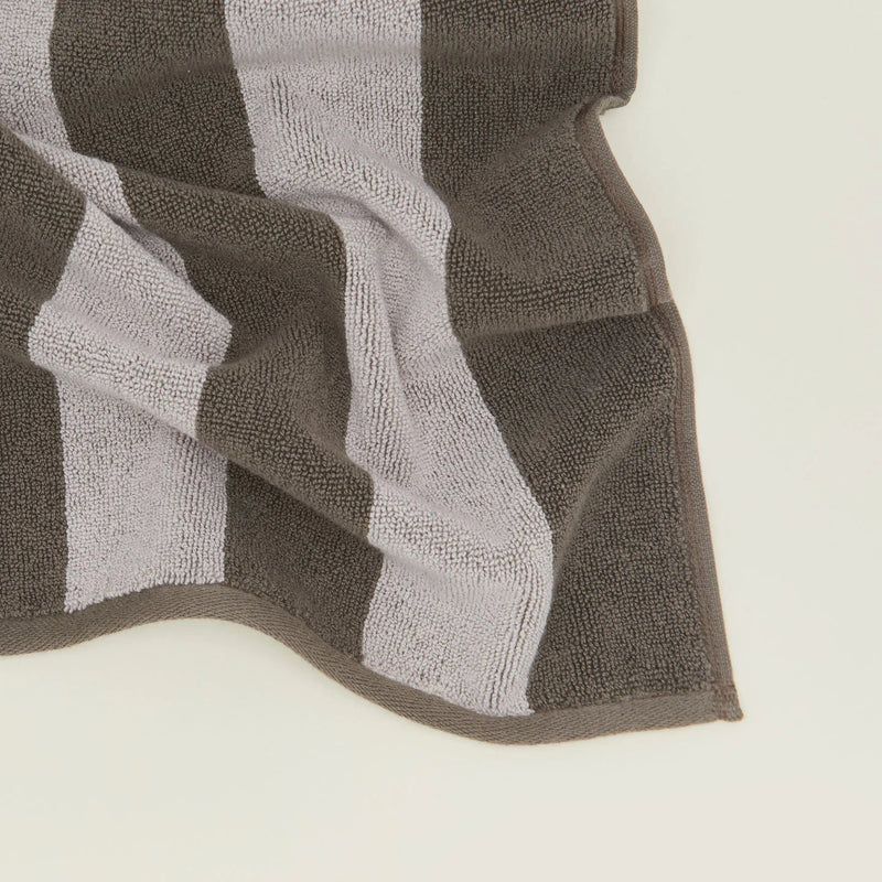 Simple Striped Terry Bath Mat - Hawkins New York Bath - Ivory/Flax - HORNE