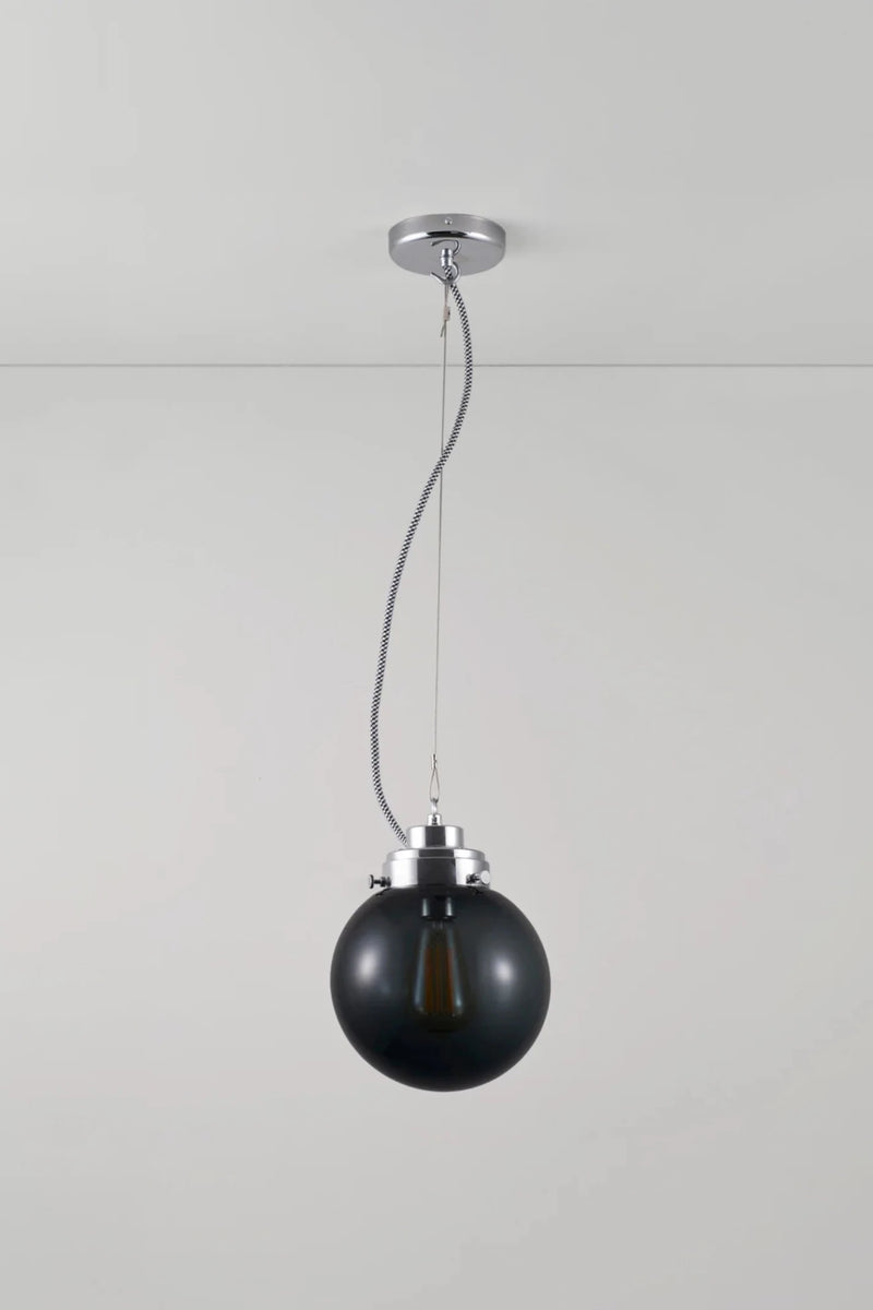 Small Globe Pendant - Original BTC Pendants - Brass - Anthracite - HORNE