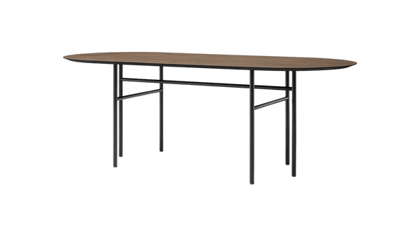 Snaregade Oval Table - Audo Copenhagen Tables - Black | Dark Stained Oak - HORNE