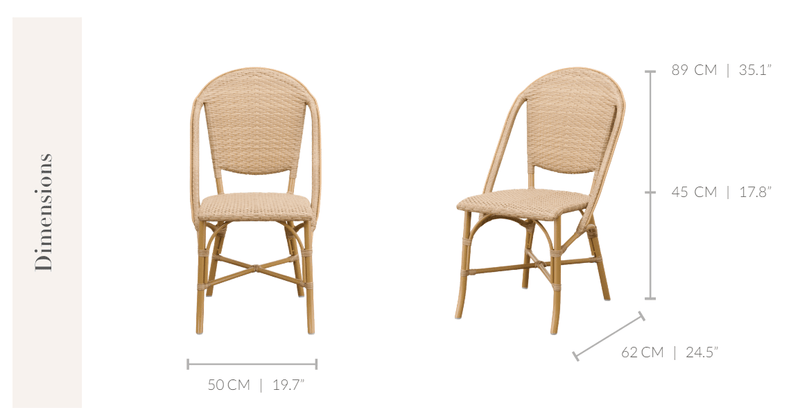 Sofie Outdoor Dining Side Chair - Sika Design - Outdoor Furniture - Black / White Dots - HORNE