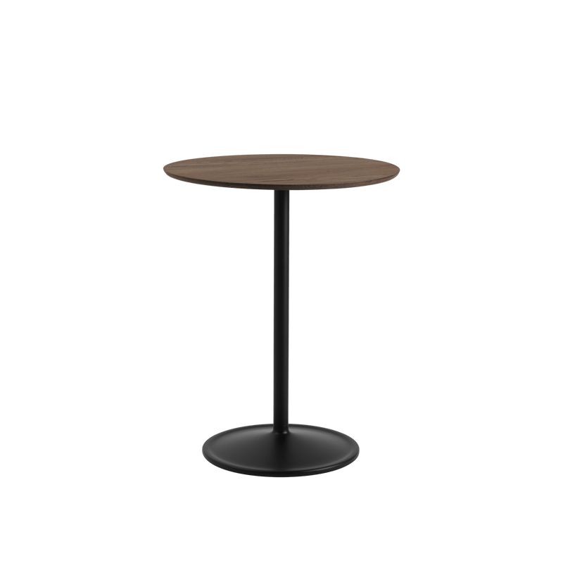 Soft Café Table - Round - Muuto Table + Task - Black Nanolaminate/Black - Low - HORNE