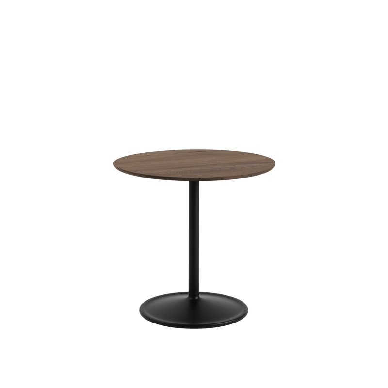 Soft Café Table - Round - Muuto Table + Task - Black Nanolaminate/Black - Low - HORNE