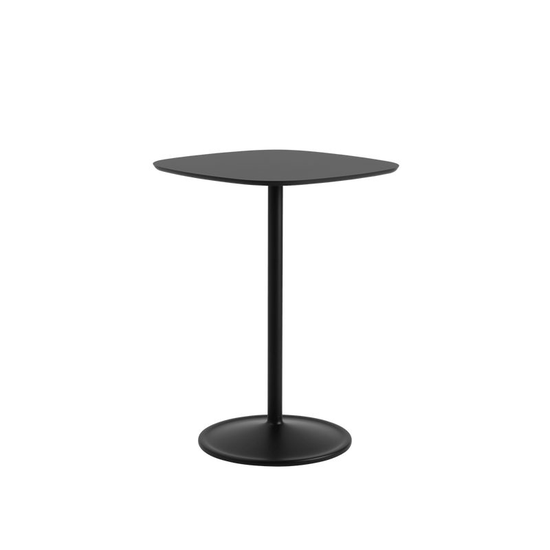 Soft Café Table - Square - Muuto Table + Task - Black Nanolaminate/Black - Low - HORNE