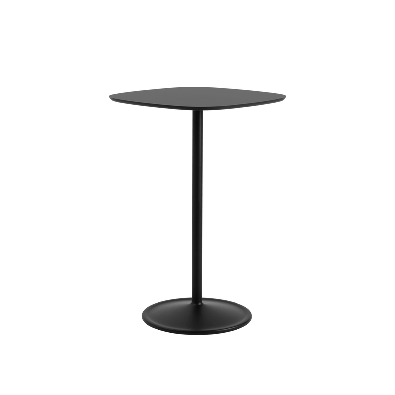 Soft Café Table - Square - Muuto Table + Task - Black Nanolaminate/Black - Low - HORNE