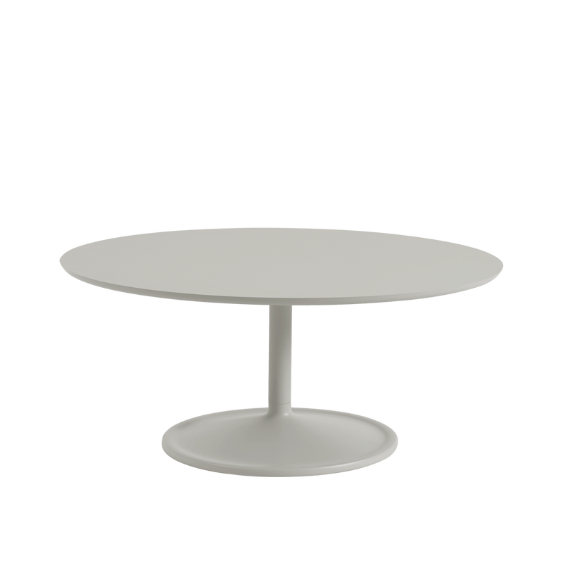 Soft Coffee Table - Round - Muuto Table + Task - Small - Black Nanolaminate/Black - HORNE