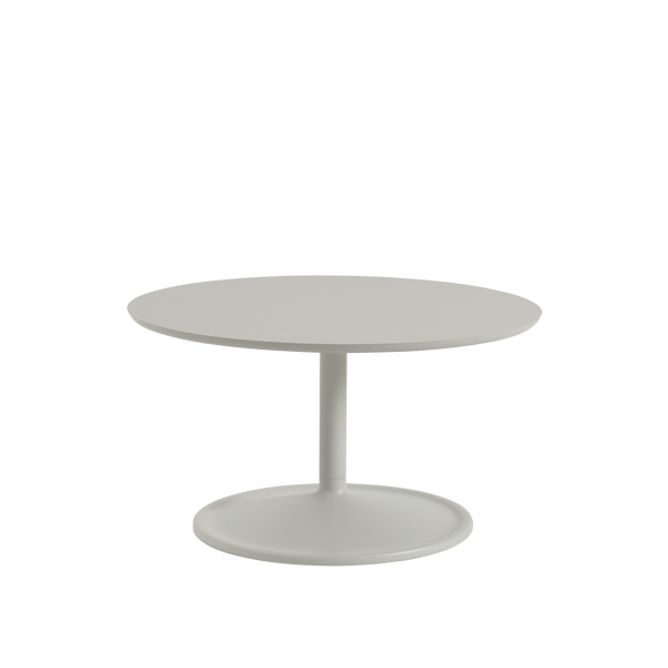 Soft Coffee Table - Round - Muuto Table + Task - Small - Grey Linoleum/Grey - HORNE
