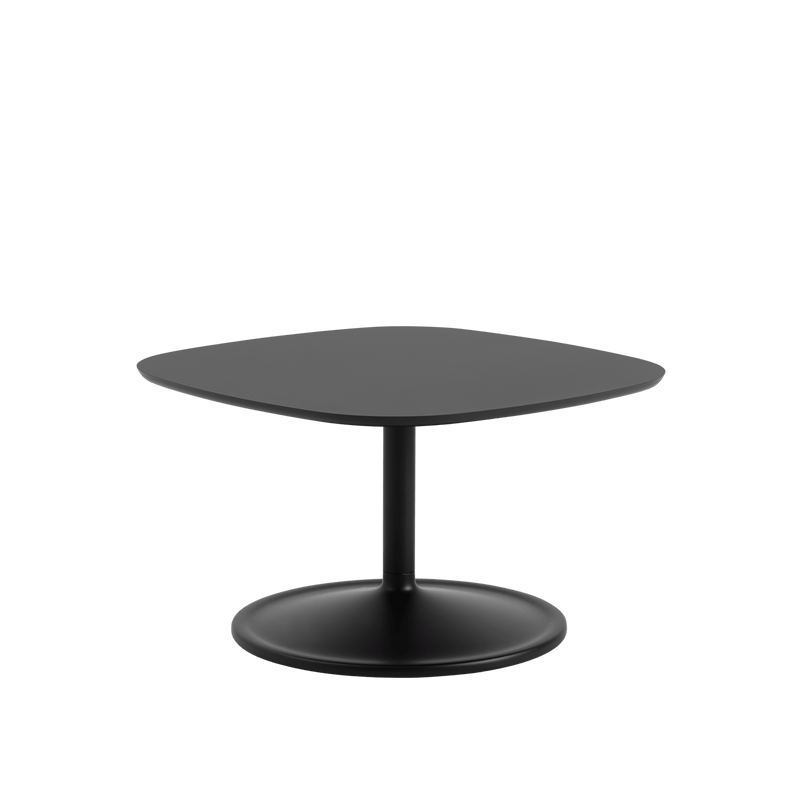 Soft Coffee Table - Square - Muuto Table + Task - Black Nanolaminate/Black - HORNE