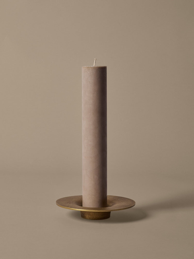 Soothe Block Candle Holder - Ferm Living Candle Holders - Aluminium - HORNE