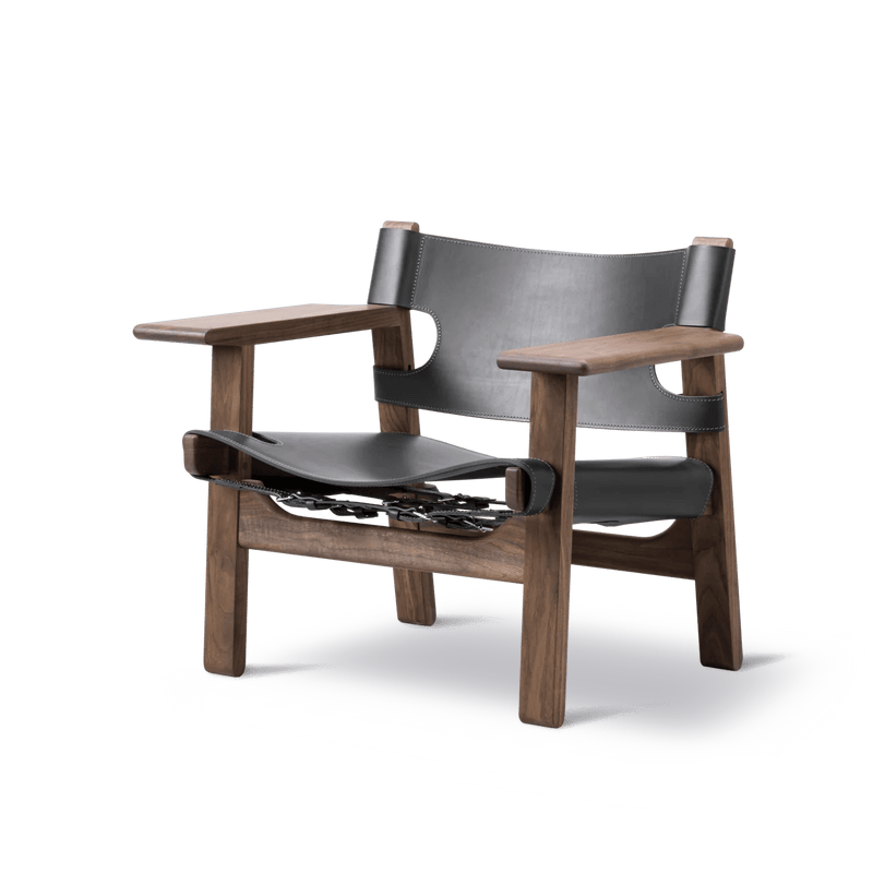 Spanish Chair - Fredericia - Chairs - Natural Saddle Leather/Soaped Oak - HORNE